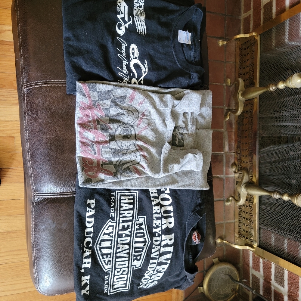 3 men's motorcycle t
